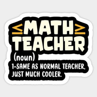 Math teacher Sticker